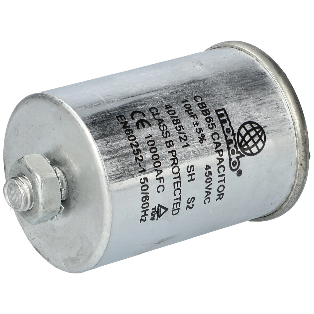 10 uF 450V Kondenzátor, fém, sarus (univerzális)