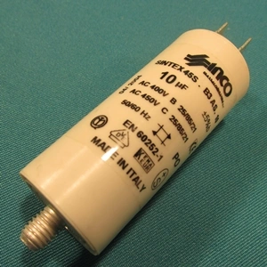 10 uF 450V Kondenzátor, sarus (eredeti) WHIRLPOOL mosógép / RENDELÉSRE