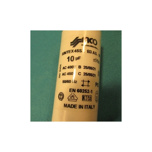 10 uF 450V Kondenzátor, sarus (eredeti) WHIRLPOOL mosógép / RENDELÉSRE