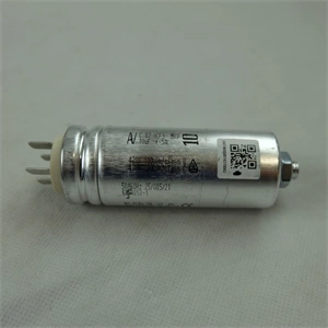 10 uF 470V Kondenzátor, sarus, motor indító, fémházas (eredeti) BEKO szárítógép / RENDELÉSRE