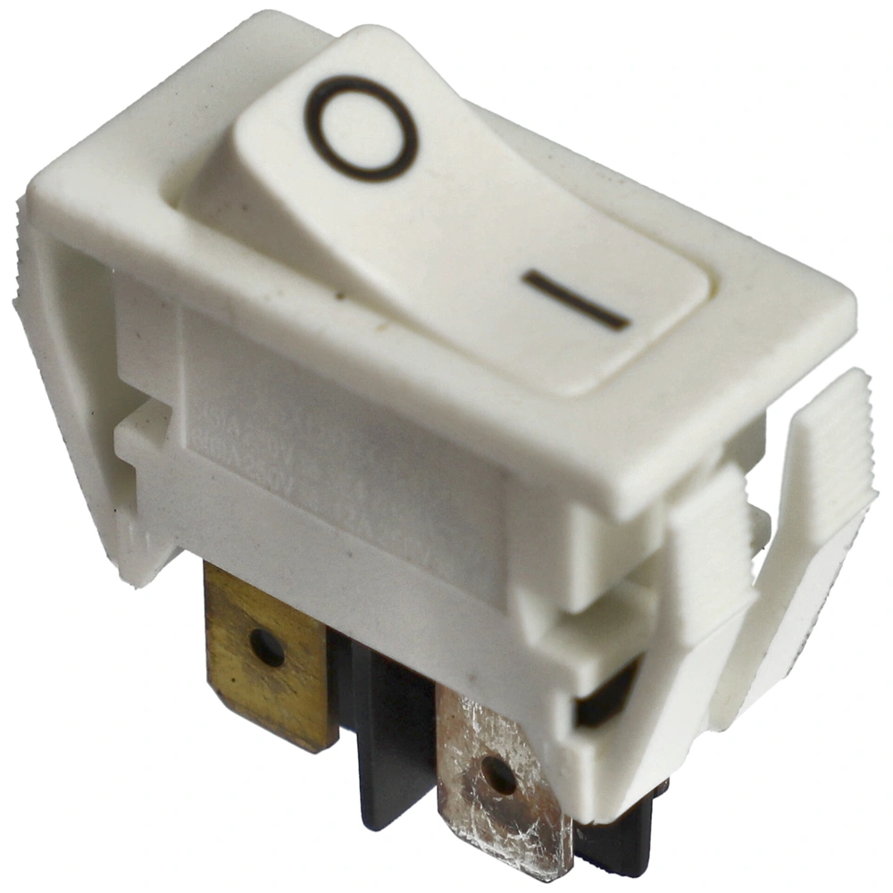 12A/250V AC Billenőkapcsoló, fehér, számos, keskeny (univerzális) / RENDELÉSRE