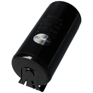 160-200 uF 220V Kondenzátor, motor indító, fémházas (univerzális)