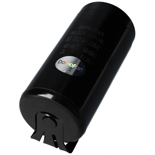 160-200 uF 220V Kondenzátor, motor indító, fémházas (univerzális)