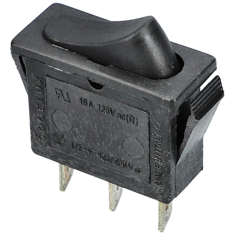 16A/125V AC Billenőkapcsoló, fekete, szögletes (eredeti) CANDY minikonyha / RENDELÉSRE