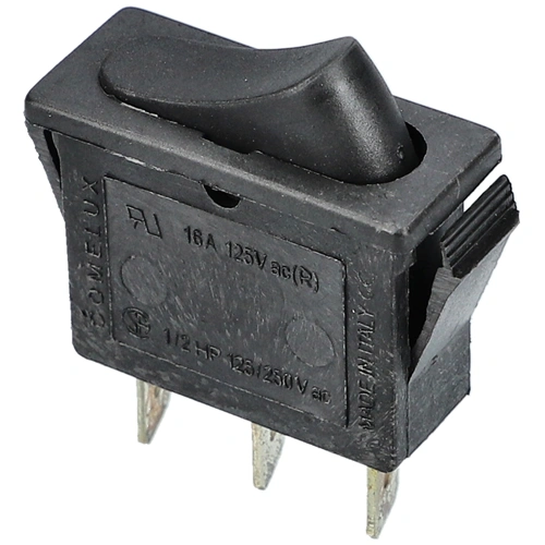16A/125V AC Billenőkapcsoló, fekete, szögletes (eredeti) CANDY minikonyha / RENDELÉSRE