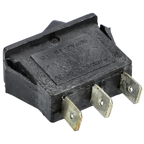 16A/125V AC Billenőkapcsoló, fekete, szögletes (eredeti) CANDY minikonyha / RENDELÉSRE