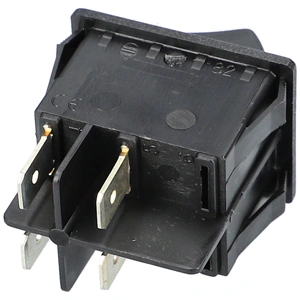 16A/250V AC 31x25 mm Billenőkapcsoló, motorhoz, fekete, szögletes, ETA 2404, 3404 porszívó