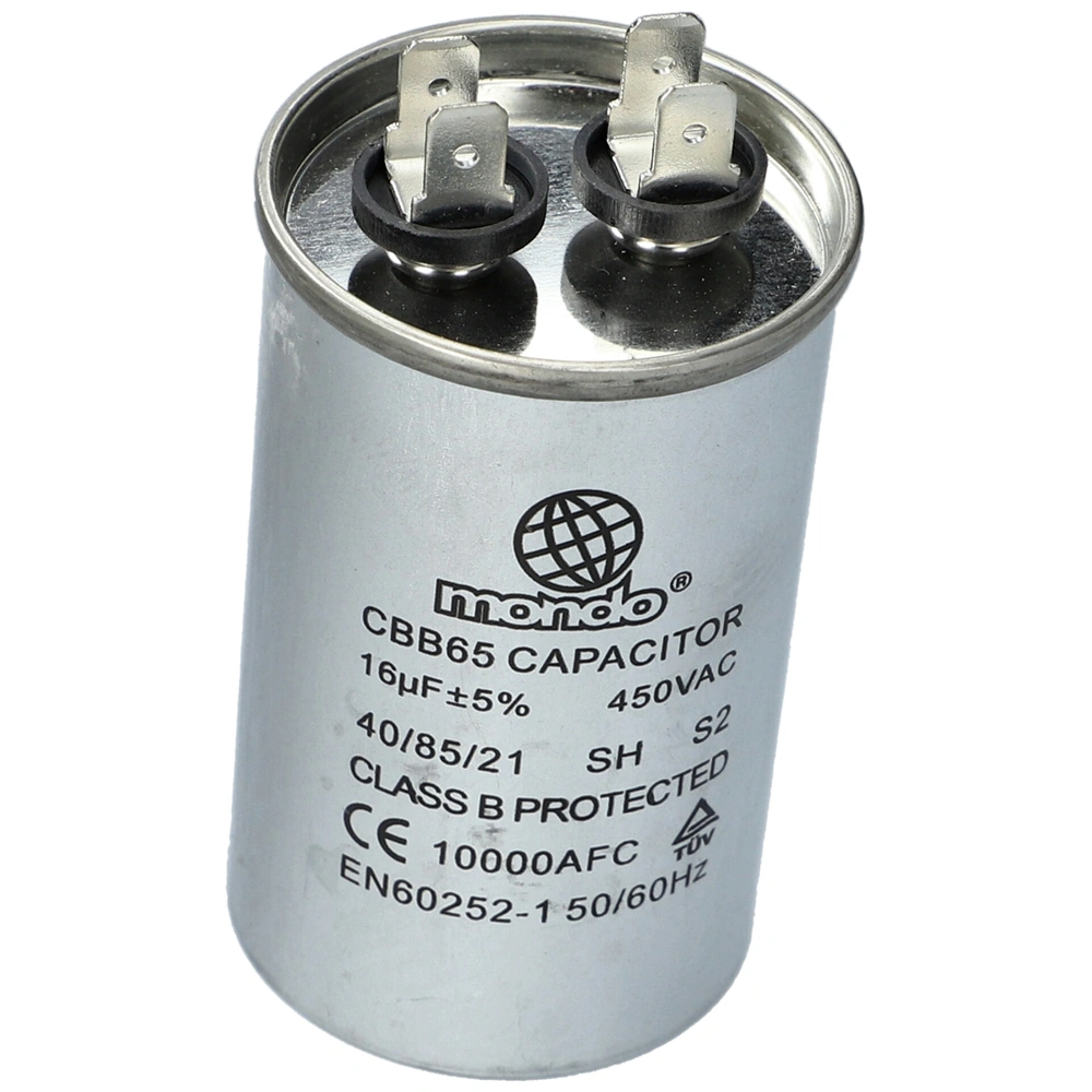 16 uF 450V Kondenzátor, fém ,sarus (univerzális)
