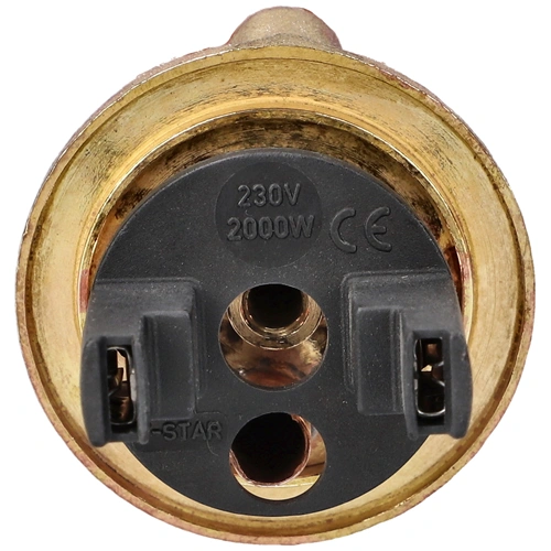 2000W 260 mm 5 mm furat Fűtőszál, réz, ovális, hosszú sarus, zárólaphoz (utángyártott) olasz,  ARISTON bojler