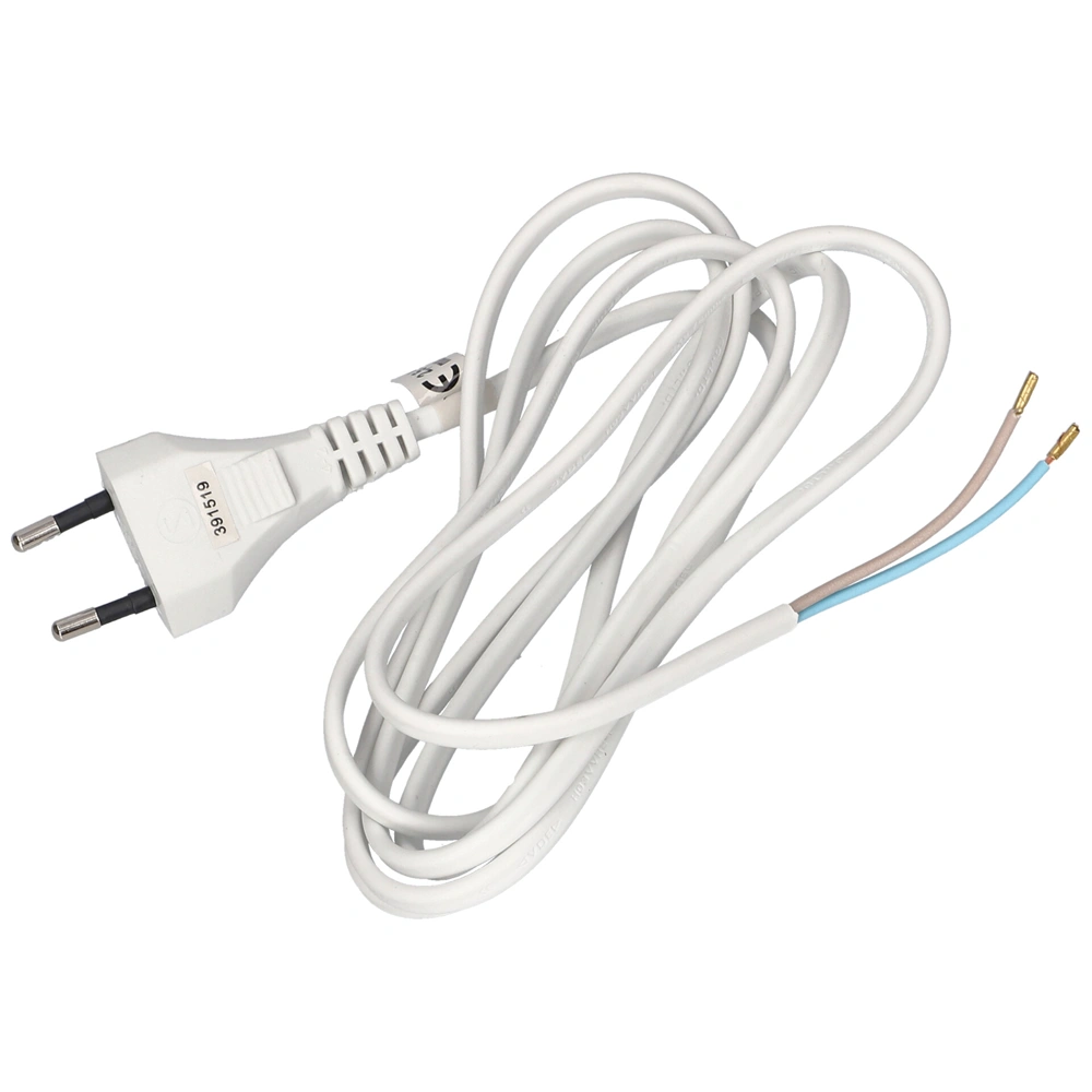 2x0,75 2m Hálózati kábel kéteres fehér S15272