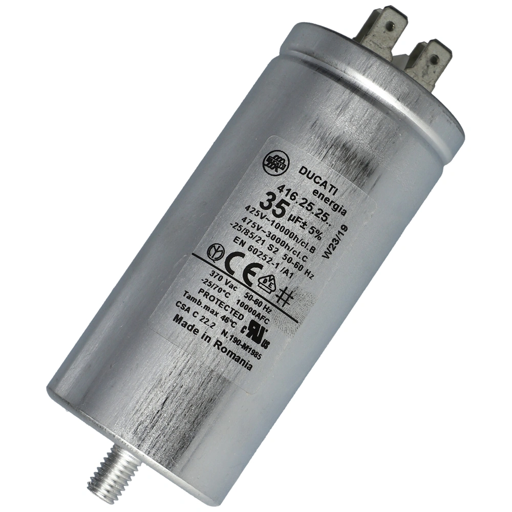 35 uF 475V Kondenzátor, sarus, fémházas (univerzális)  klíma