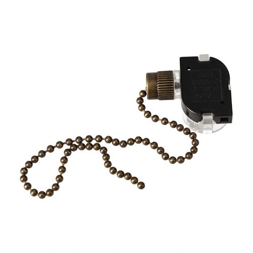 3A/250V, 28x20x34mm Lámpakapcsoló, húzólánccal, 2 állású (univerzális)