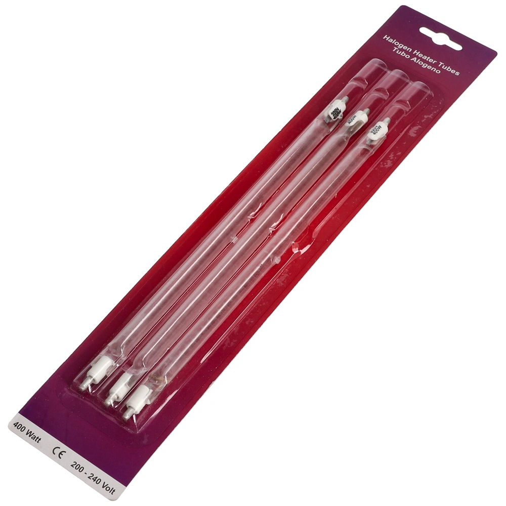 400W fűtőszál halogén üvegcső l=240 mm (3 db/csomag)