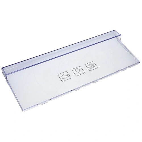 404x150x11 mm Előlap, fagyasztófiók, felső, kékes átlátszó (eredeti) BEKO hűtőgép