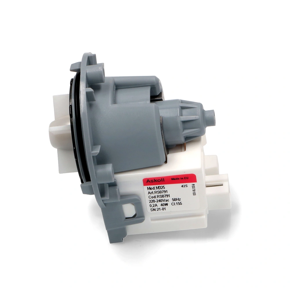 40W Szivattyú, ürítő, csavaros, hátul stekkeres (ASKOLL M325) ZANUSSI-GORENJE mosógép