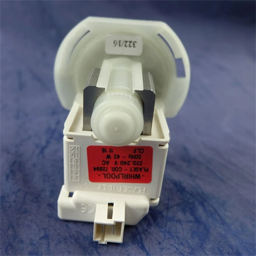 42W Szivattyú, ürítő, 3 körmös, hátul stekkeres (eredeti, PLASET 72894) WHIRLPOOL mosogatógép / RENDELÉSRE