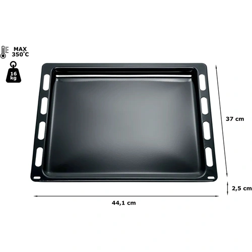 441x370x24 mm Zománcozott tepsi (eredeti) BOSCH tűzhely