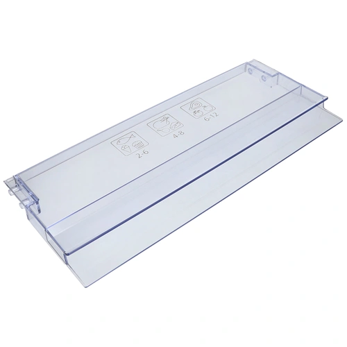 445x188x25 mm Előlap, fagyasztófiók, kékes átlátszó (eredeti) BEKO hűtőgép