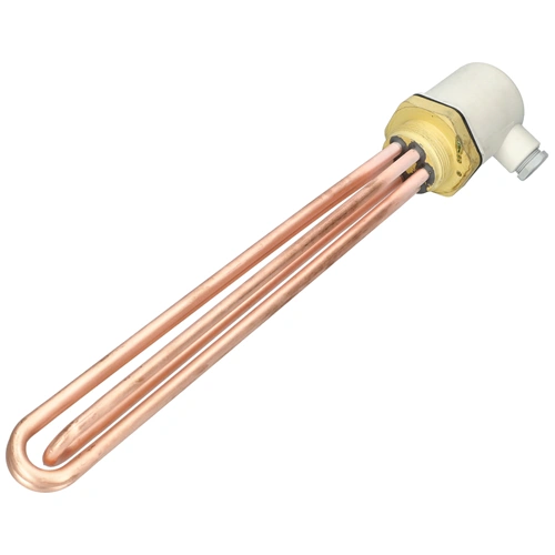 4500W 340mm Fűtőszál, réz, 3F, menetes, zárt bojler