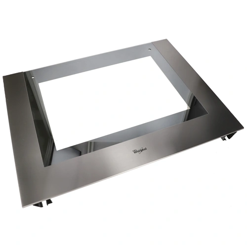 594x450 mm Üveg, ajtó, külső, fekete, (eredeti) WHIRLPOOL tűzhely / RENDELÉSRE