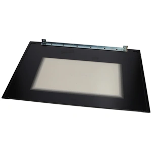 595x427 mm Üveg, ajtó, külső, króm, (eredeti) WHIRLPOOL / INDESIT tűzhely / RENDELÉSRE