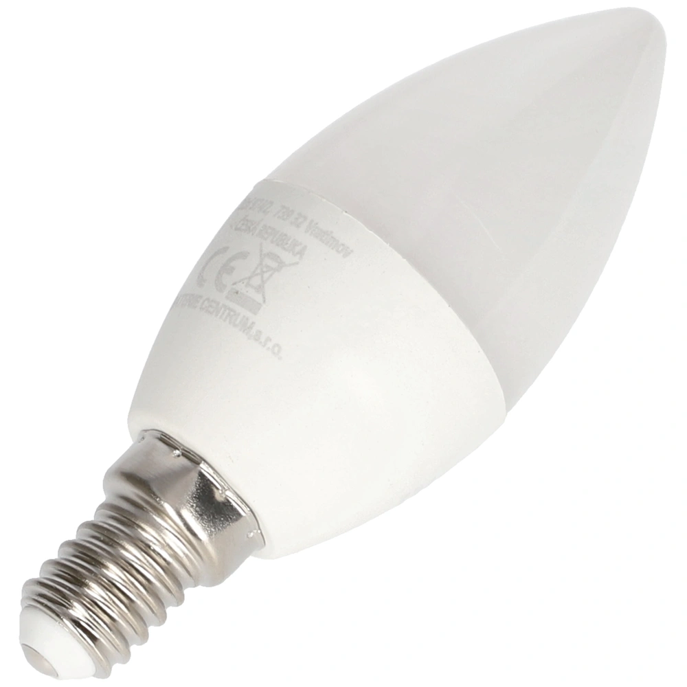 6W E14/C35 Izzó, LED, 2700K, gyertya alakú 