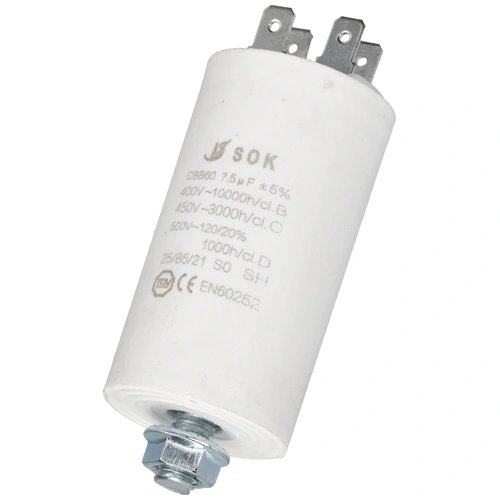 7,5 uF 500V Kondenzátor, sarus (univerzális)