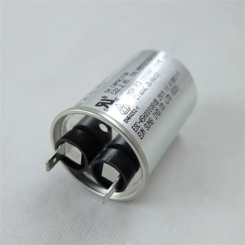 8 uF 450V Kondenzátor, sarus, motor indító, fémházas (eredeti) SAMSUNG szárítógép / RENDELÉSRE