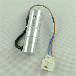 8 uF 470V Kondenzátor, vezetékes, motor indító, fémházas (eredeti) szárítógép / RENDELÉSRE