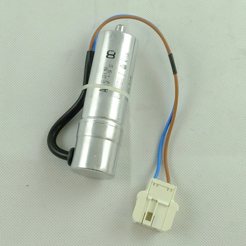 8 uF 470V Kondenzátor, vezetékes, motor indító, fémházas (eredeti) szárítógép / RENDELÉSRE