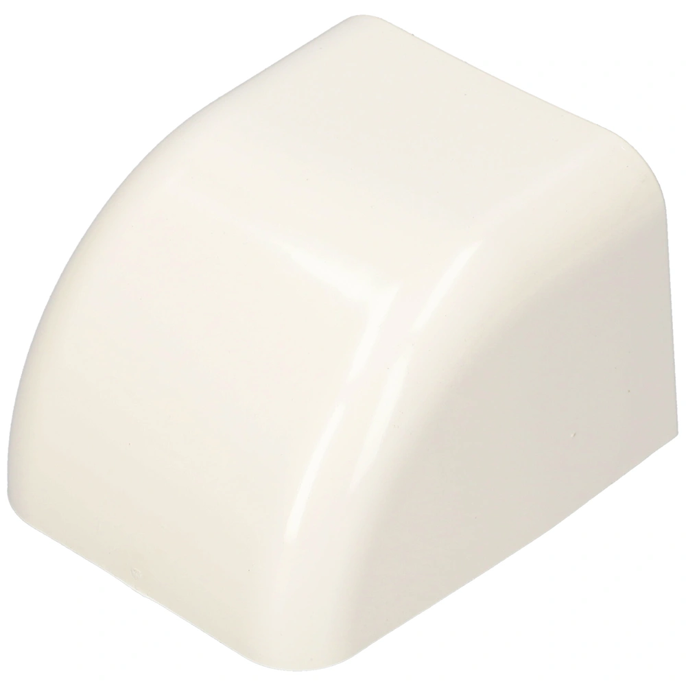 90x65 mm 90° Végelzáró elem, fehér, UV álló (VECAMCO) klíma dekorcsatorna