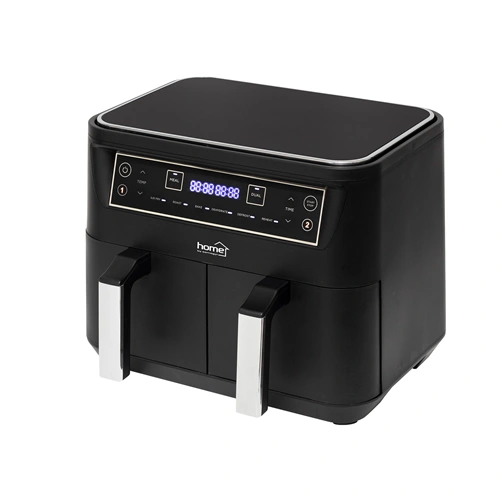 Air fryer dupla kosaras, 2460W, 2 x 3,8 L, állítható hőmérséklet, időkapcsoló, Home HG AF 24 / RENDELÉSRE