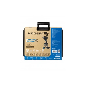 Akkumulátoros ütvecsavarbehajtó szett, szénkefementes motor, 4 Ah akku, 18 V, 200 Nm, HÖGERT HT2E255 