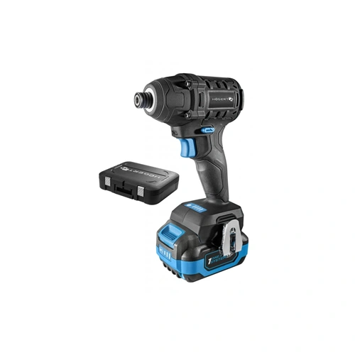 Akkumulátoros ütvecsavarbehajtó szett, szénkefementes motor, 4 Ah akku, 18 V, 200 Nm, HÖGERT HT2E255 