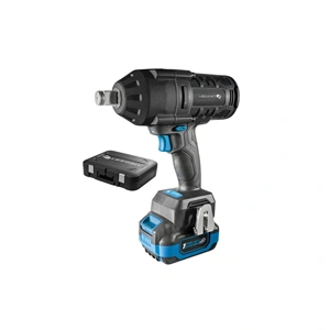 Akkumulátoros ütvecsavarozó szett, szénkefementes, 4 Ah akku, 18 V, 1000 Nm, koffer, HÖGERT HT2E254-B16IW 