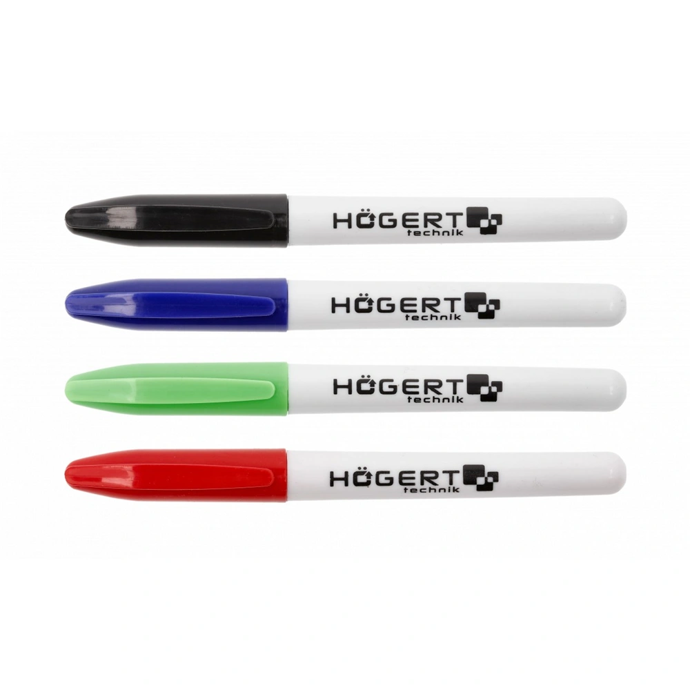 Alkoholos jelölő filc, (fekete, piros, kék, zöld), 4db/csomag, 150 mm, HÖGERT HT3B781
