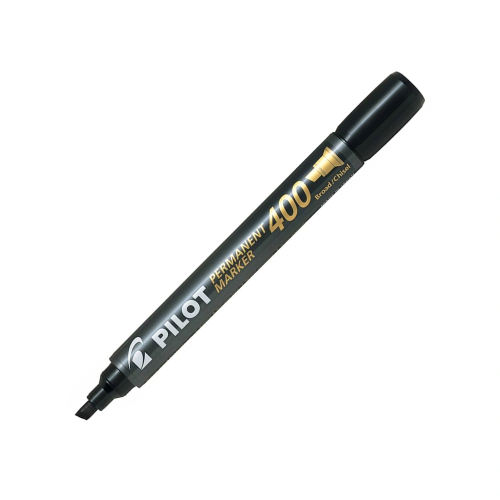 Alkoholos marker 1,5-4mm, vágott hegyű, Pilot 400 large fekete