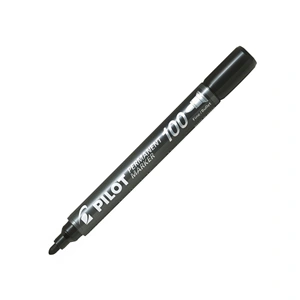Alkoholos marker 1mm, kerek hegyű, Pilot 100 fekete