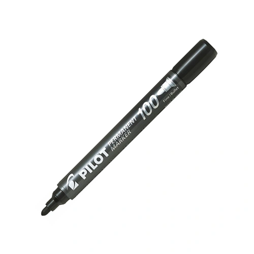 Alkoholos marker 1mm, kerek hegyű, Pilot 100 fekete