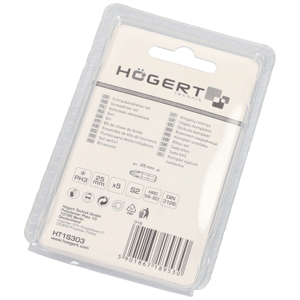 Bitfej, csillag, PH3, 25 mm, 5db/csomag , HÖGERT HT1S303