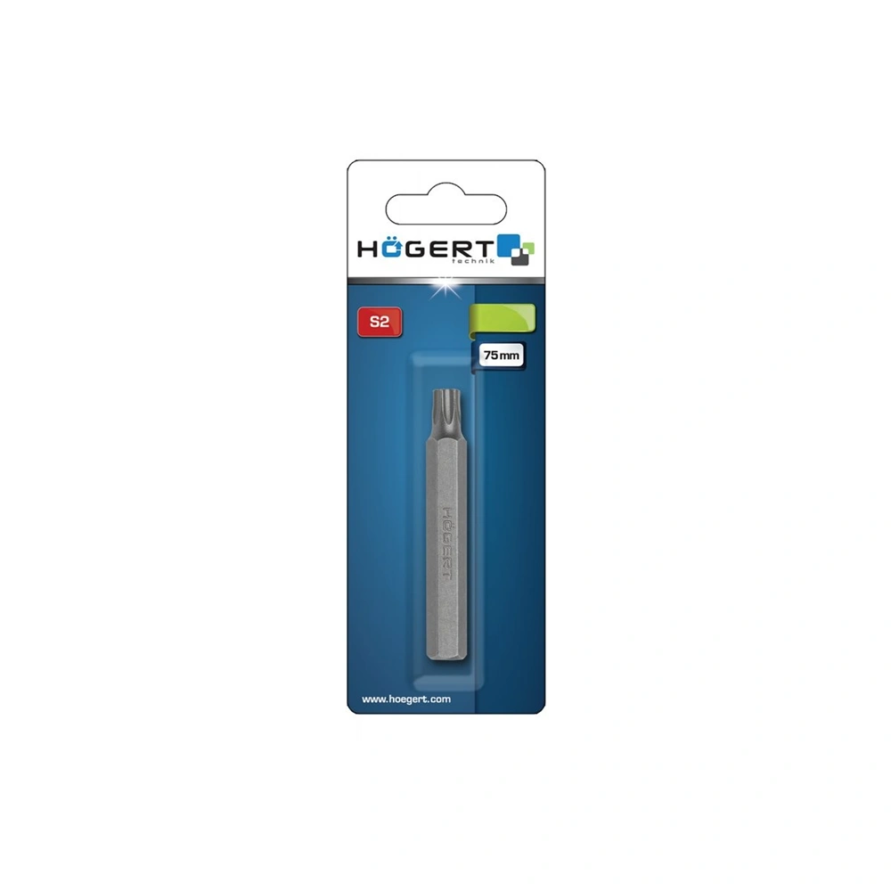 Bitfej, torx, T50, 75 mm, vastag szár, HÖGERT HT1S852