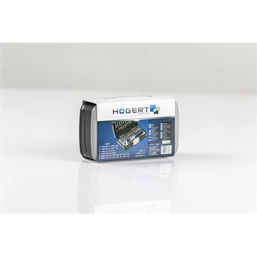 Bitkészlet racsnis hajtószár 1/4", 33 részes, 72 fogas racsni, Élettartam garancia, HÖGERT HT1R460