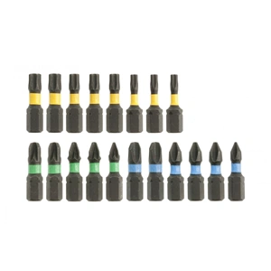 Bitkészlet ütvecsavarozóhoz, 25mm, 20 részes, vegyes, HÖGERT  HT1S698