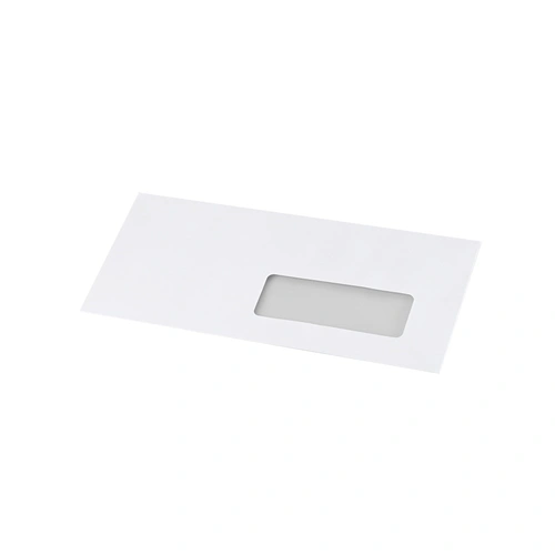 Boríték LA4 enyvezett bélésnyomott jobb ablakos 35x90mm 110 × 220mm J28A20 Bluering® fehér