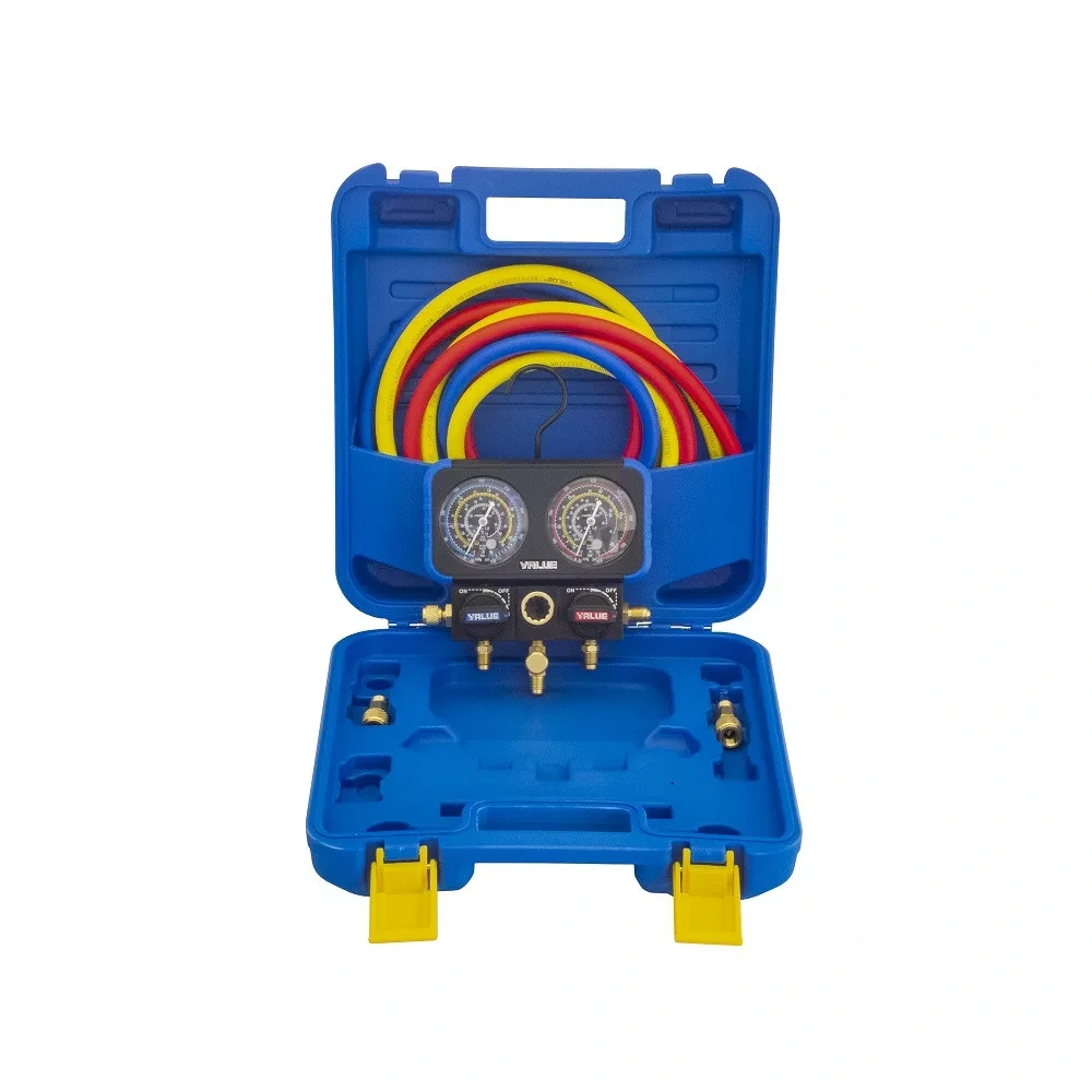 Csaptelep, analóg, dupla, kétcsapos, VRM2-B0401 (R22, R134a, R407C, R410A hűtőközegekhez) VALUE / RENDELÉSRE