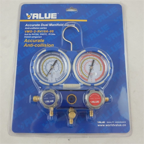 Csaptelep dupla VMG-2-R410A-04 VALUE  ( R-134A, R-404A, R-407C, R-4100A  hűtőközegekhez) / RENDELÉSRE