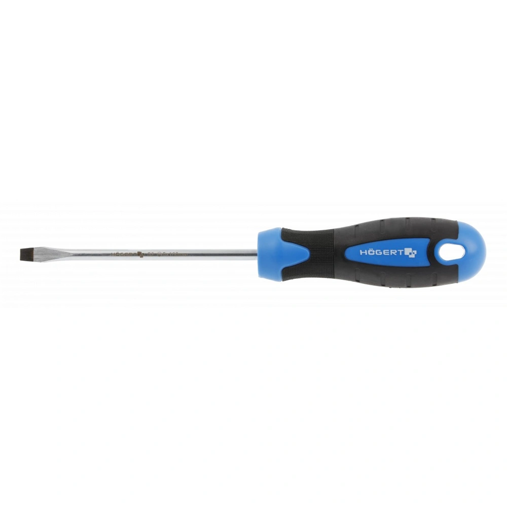 Csavarhúzó mágneses, lapos fejű, SL5 x 100 mm szár, HÖGERT HT1S008