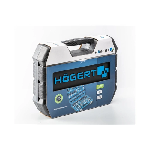 Dugókulcs és bitkészlet 1/2", 1/4", 112 részes, 25 év garancia, HÖGERT HT1R432