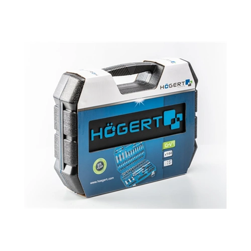 Dugókulcs és bitkészlet 1/2", 1/4", 144 részes, 25 év garancia, HÖGERT HT1R440