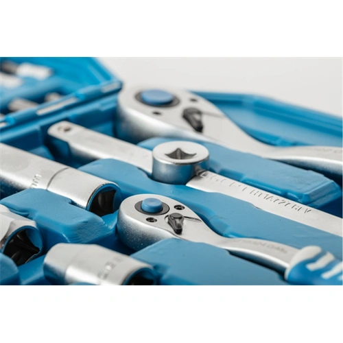 Dugókulcs és bitkészlet 1/2", 1/4", 5/16" bitfejek, 95 részes, 25 év garancia, HÖGERT HT1R426